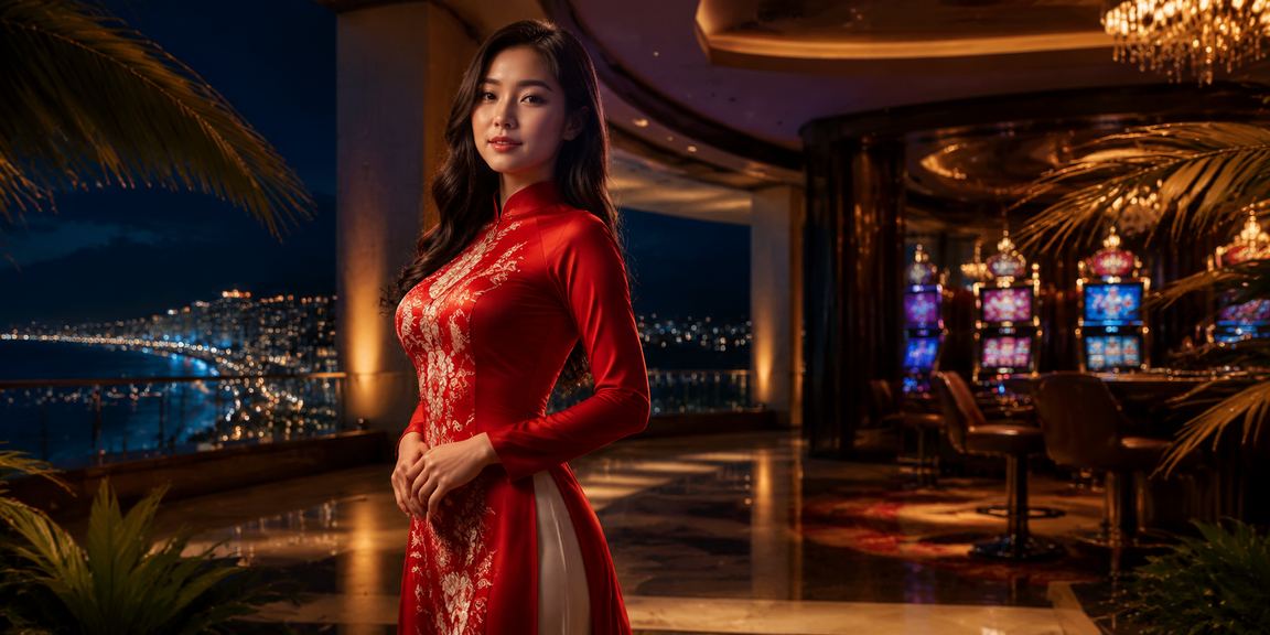 Người dùng Nha Trang trải nghiệm cá cược thể thao trực tuyến trong trang phục áo dài truyền thống