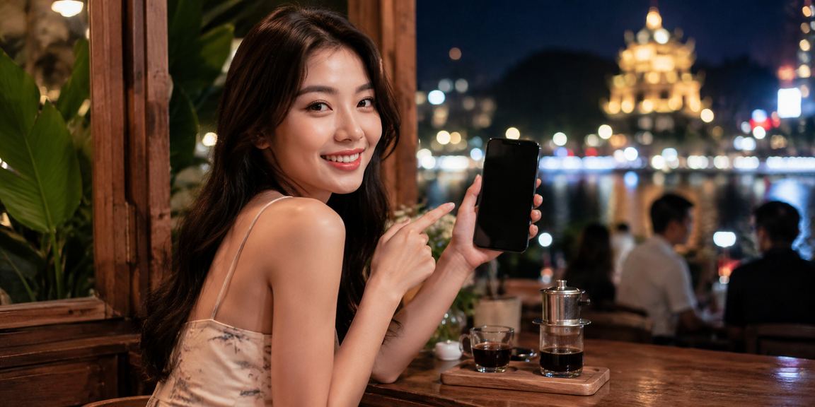 Người dùng tại Ninh Bình trải nghiệm casino trực tuyến trên điện thoại bên ly cà phê buổi sáng